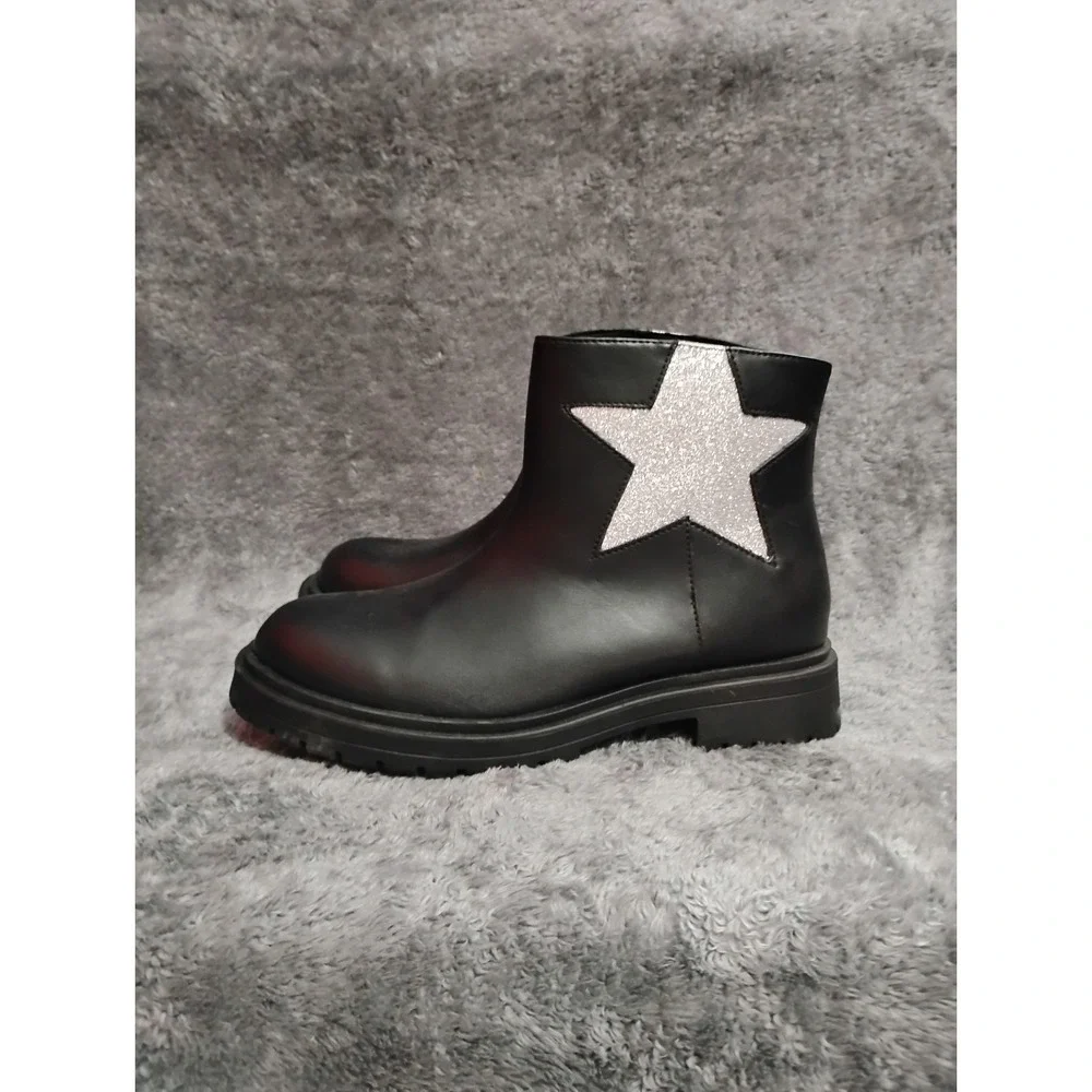 Wonder‎ Nation Toddler And Girls Glitter Star Chelsea Boots Size 5